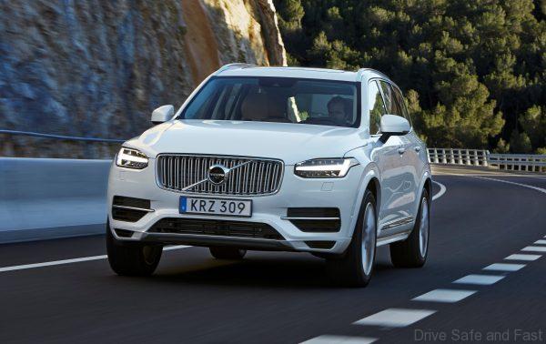 The new Volvo XC90 T8 Twin Engine petrol plug-in hybrid driven in Tarragona, Spain