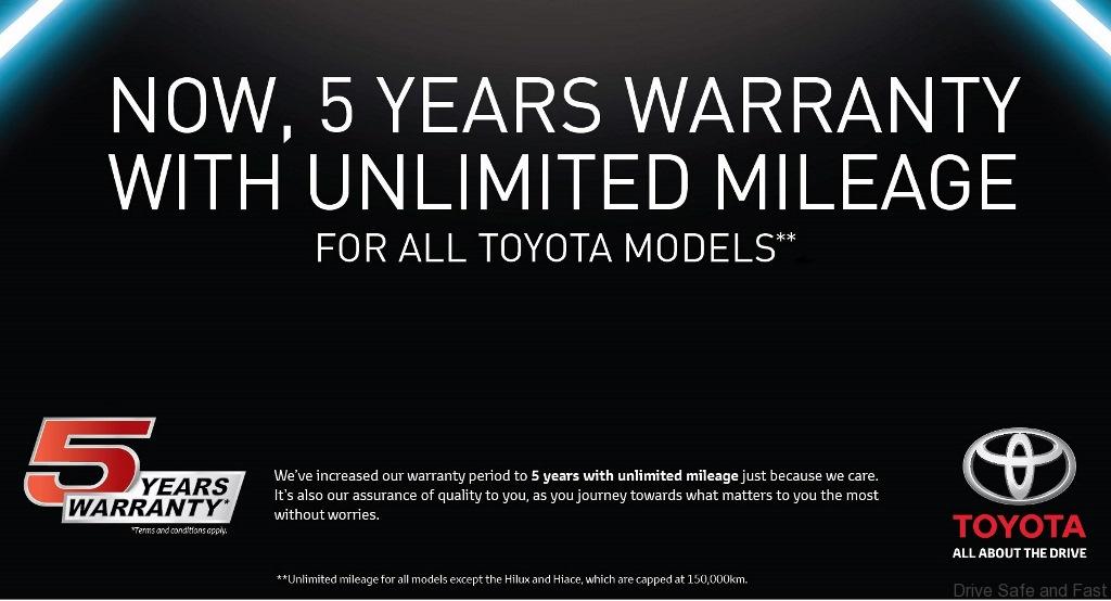 UMW Toyota Extends Warranty Coverage To 5 Years With Unlimited Mileage ...