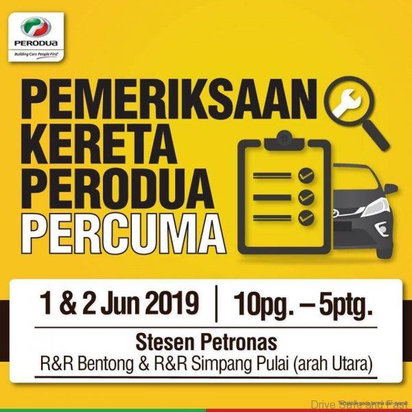 Perodua Free Service Schedule - Red Pastel e