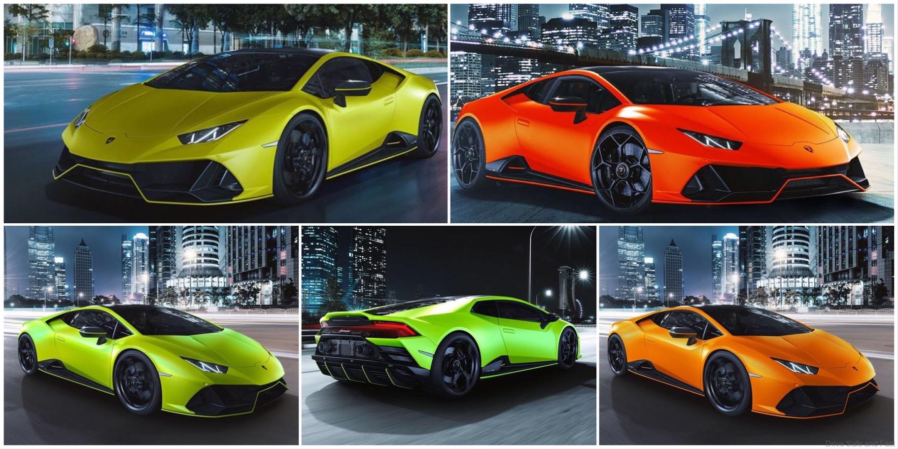Lamborghini Huracán EVO Now Offered in 5 Fluorescent Colours