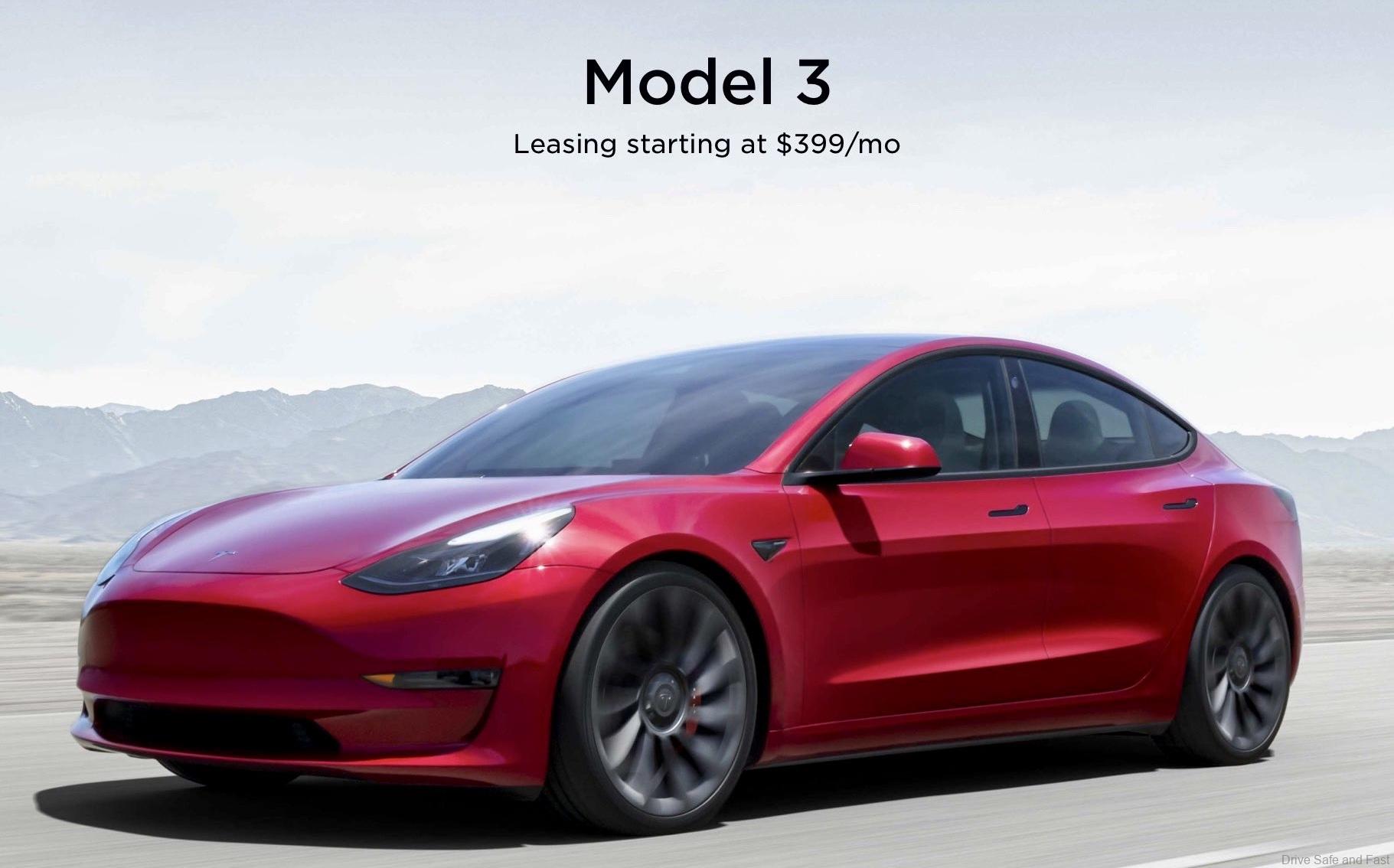 Tesla Model 3 Lease Starting At US399... Imagine That here!