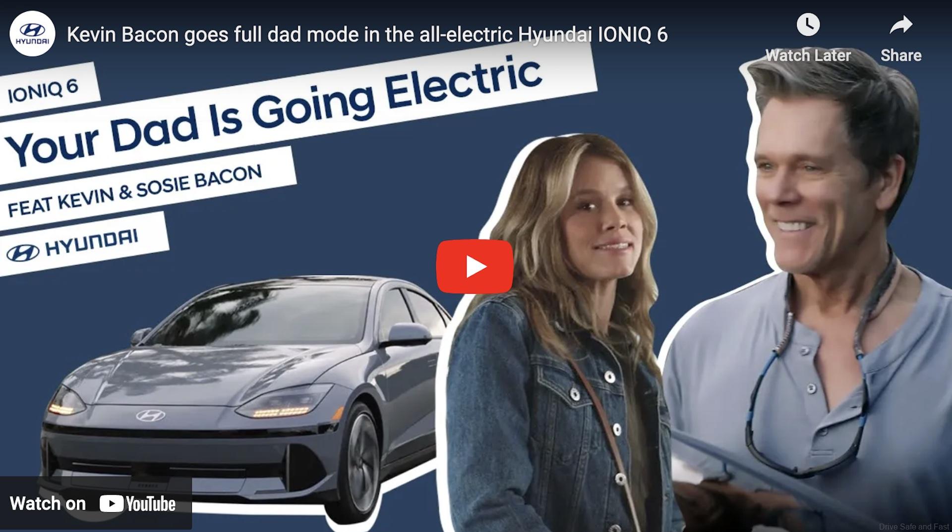 Kevin Bacon Promotes The Hyundai IONIQ 6 EV In Video Series